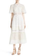 Women's La Vie Rebecca Taylor Embroidered Voile Midi Dress