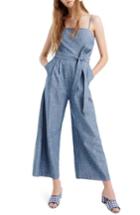 Women's J.crew Marseille Cotton Chambray Jumpsuit