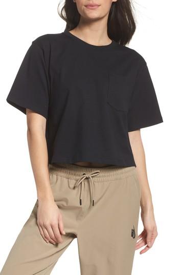 Women's Nike Nikelab Collection Crop Tee - Black
