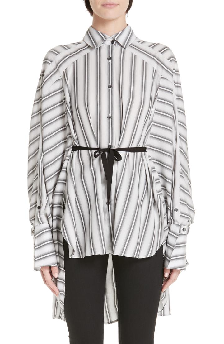 Women's Palmer/harding Streep Stripe Shirt Us / 14 Uk - White