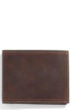 Men's Martin Dingman Water Buffalo Leather Wallet - Brown