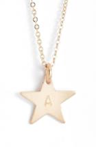 Women's Nashelle 14k-gold Fill Initial Mini Star Pendant Necklace