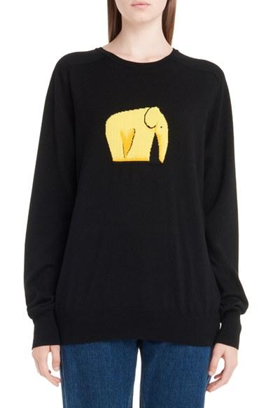 Women's Loewe Jacquard Elephant Sweater