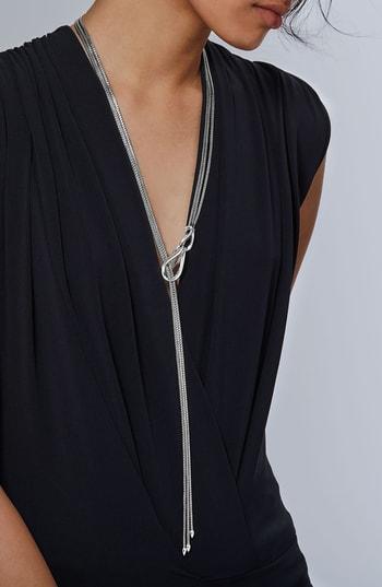 Women's John Hardy Classic Sterling Silver Mini Lariat Necklace