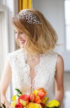 Brides & Hairpins 'neveah' Jeweled Headband, Size - Grey