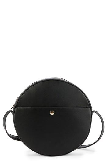 Sole Society Canteen Faux Leather Crossbody Bag - Black
