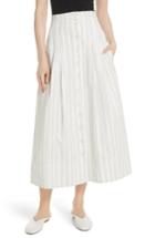 Women's Rebecca Taylor Stripe Midi Skirt - White