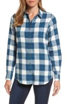Women's Barbour Relaxed Fit Check Flannel Shirt Us / 10 Uk - Green