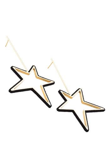 Women's Mishky Large Beaded Star Earrings
