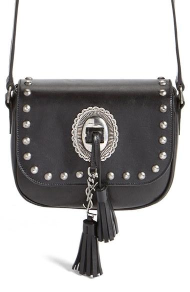 Saint Laurent 'small Kim' Calfskin Crossbody Bag - Black