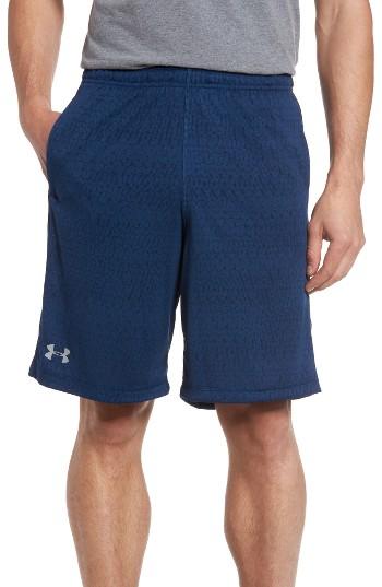 Men's Under Armour Raid Jacquard Shorts - Blue