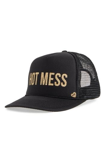 Women's Mother Trucker Hats Hot Mess Trucker Hat -