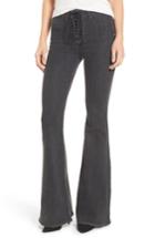 Women's Hudson Jeans Bullocks High Waist Lace-up Flare Jeans - Grey