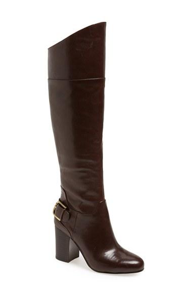 Women's Vince Camuto 'sidney' Riding Boot Regular Calf M - Brown
