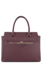 Celine Dion Grazioso Faux Leather Satchel - White