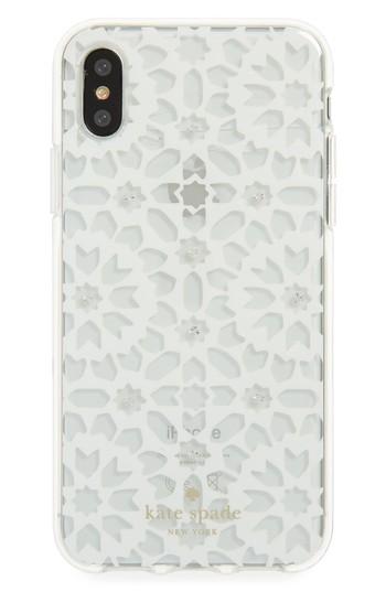 Kate Spade New York Jewel Floral Mosaic Iphone X Case - Metallic