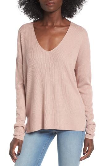 Women's Bp. V-neck Pullover, Size - Pink