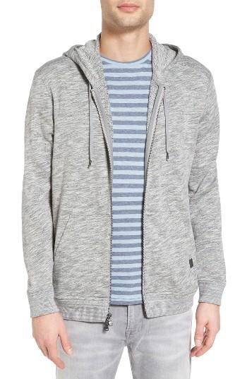 Men's John Varvatos Star Usa Melange Cotton Zip Front Hoodie