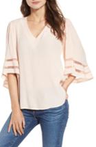 Women's Chelsea28 Illusion Sleeve Top - Pink