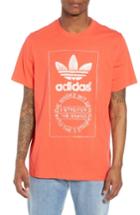 Men's Adidas Originals Hand Drawn Logo T-shirt - Red