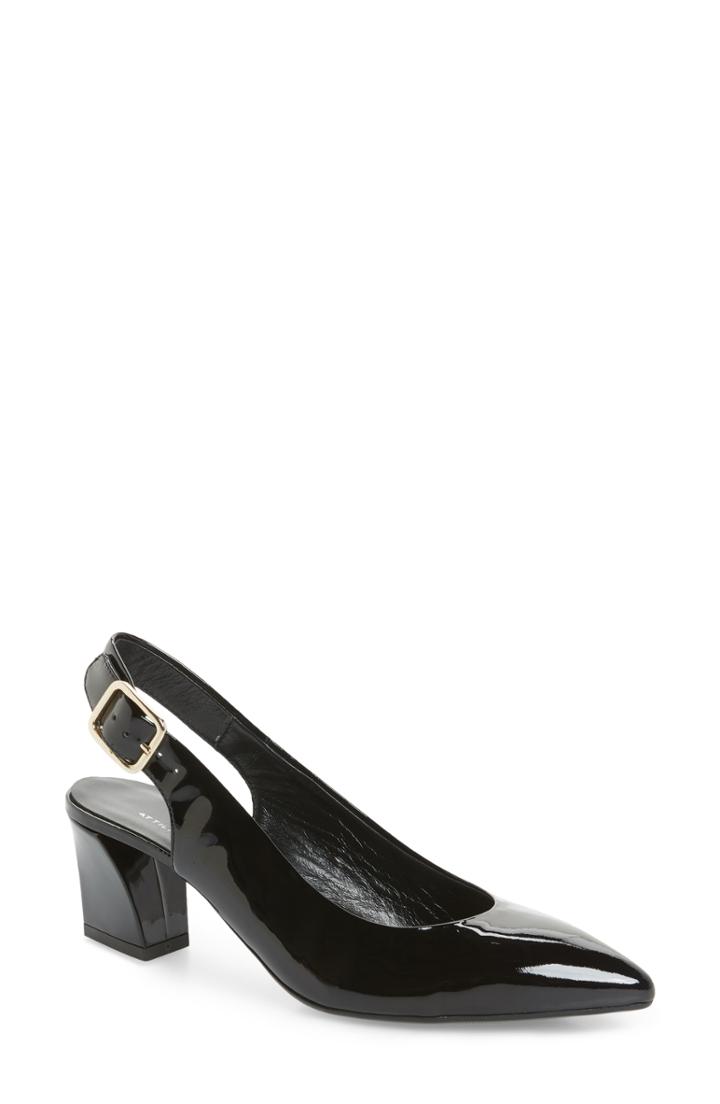 Women's Agl Block Heel Slingback Pump .5us / 34.5eu - Black