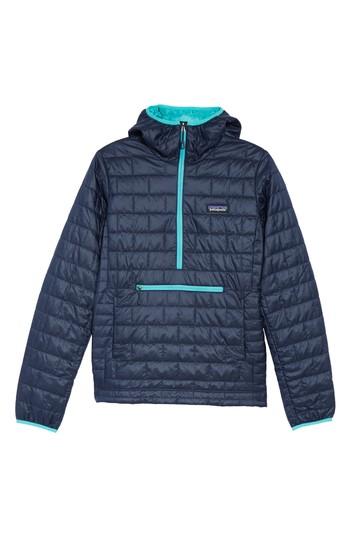 Women's Patagonia Nano Puff Bivy Water Resistant Jacket - Blue