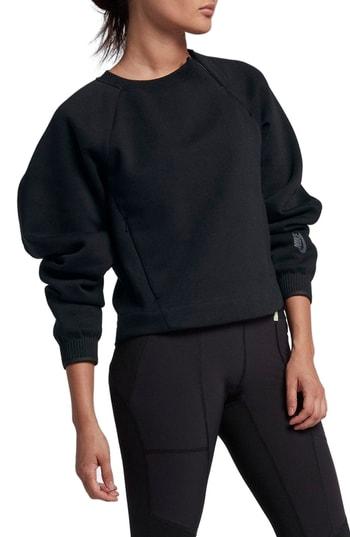 Women's Nike Nikelab Collection Fleece Crew - Black