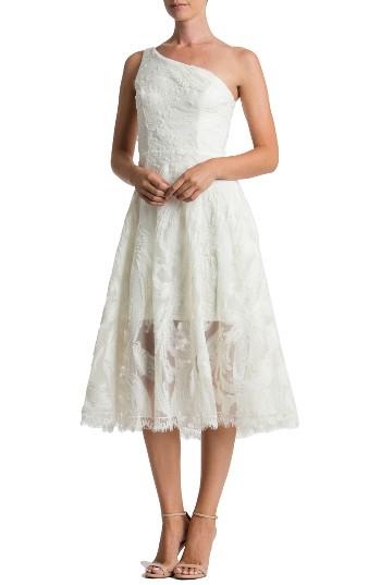 Women's Dress The Population Rita One-shoulder Dress - Ivory