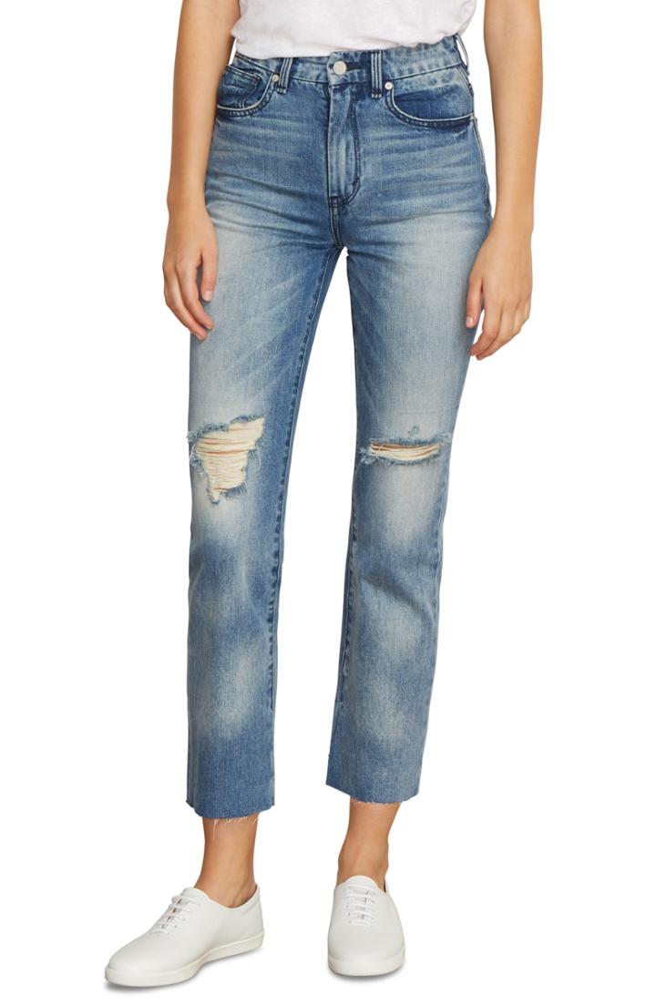 Women's Habitual Pace Slit Hem Skinny Jeans - Blue