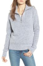 Women's Love By Design Quarter Zip Sweater - Grey