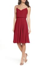 Women's Jenny Yoo Sienna Chiffon Dress - Red