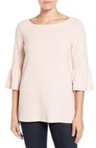 Women's Pleione Stripe Knit Bell Sleeve Top - Pink