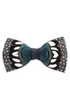 Men's Brackish & Bell Edisto Feather Bow Tie, Size - Black