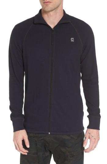 Men's G-star Raw Jirgi Front Zip Sweater, Size - Blue