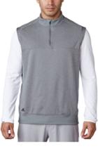 Men's Adidas Club Quarter Zip Pullover Vest, Size - Grey