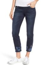 Women's Jag Jeans Amelia Embroidered Slim Ankle Jeans - Blue