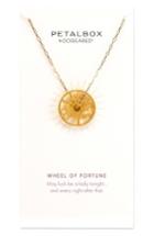 Women's Dogeared Petalbox Wheel Of Fortune Pendant Necklace (nordstrom Exclusive)