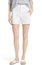 Women's Vince High Waist Cotton Shorts - White