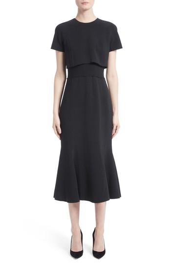 Women's Proenza Schouler Raw Hem Panel Cady Dress - Black