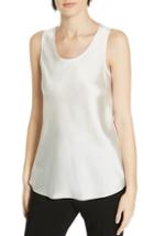 Women's Boss Inolea Stretch Silk Tank - White