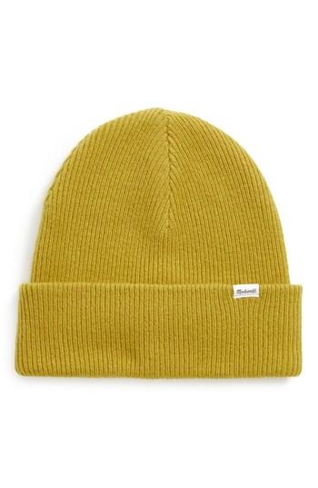 Women's Madewell Skrallan Cuffed Wool Beanie - Yellow