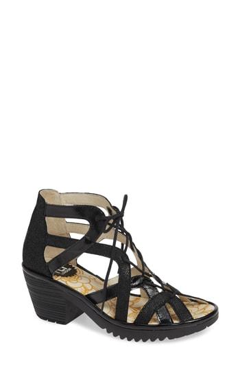 Women's Fly London Want Sandal .5-8us / 38eu - Black