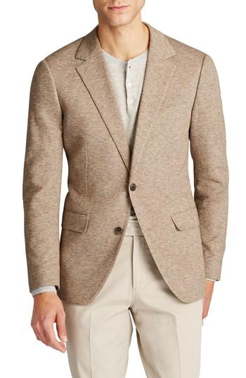 Men's Bonobos Jetsetter Slim Fit Knit Cotton Blazer R - Brown