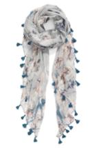Women's Hinge Gentle Floral Scarf, Size - Grey