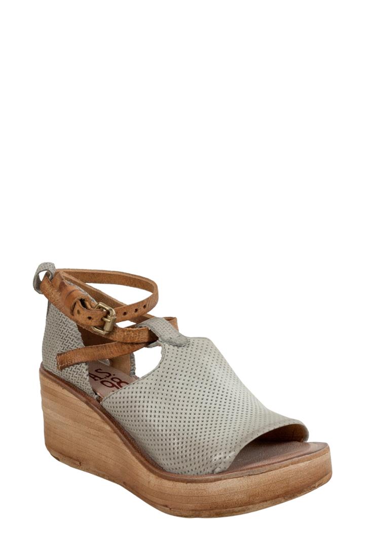 Women's A.s.98 Nino Wedge Sandal .5us / 39eu - Grey