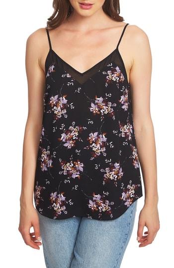 Women's 1.state Chiffon Inset Camisole - Black
