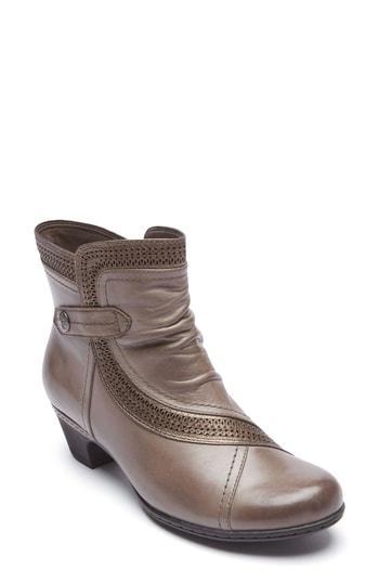 Women's Rockport Cobb Hill Abbott Panel Bootie M - Grey