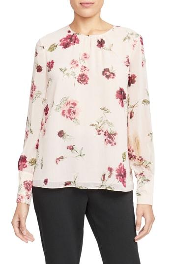 Women's Rachel Roy Collection Floral Blouse - Pink