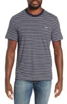Men's Lacoste Regular Fit Stripe Jersey T-shirt (xxl) - Blue