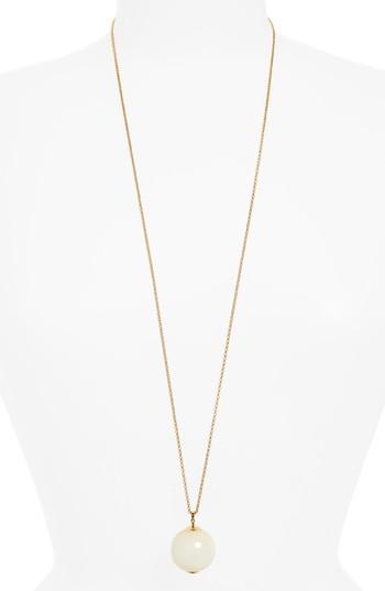 Women's Lele Sadoughi Imitation Pearl Globe Pendant Necklace